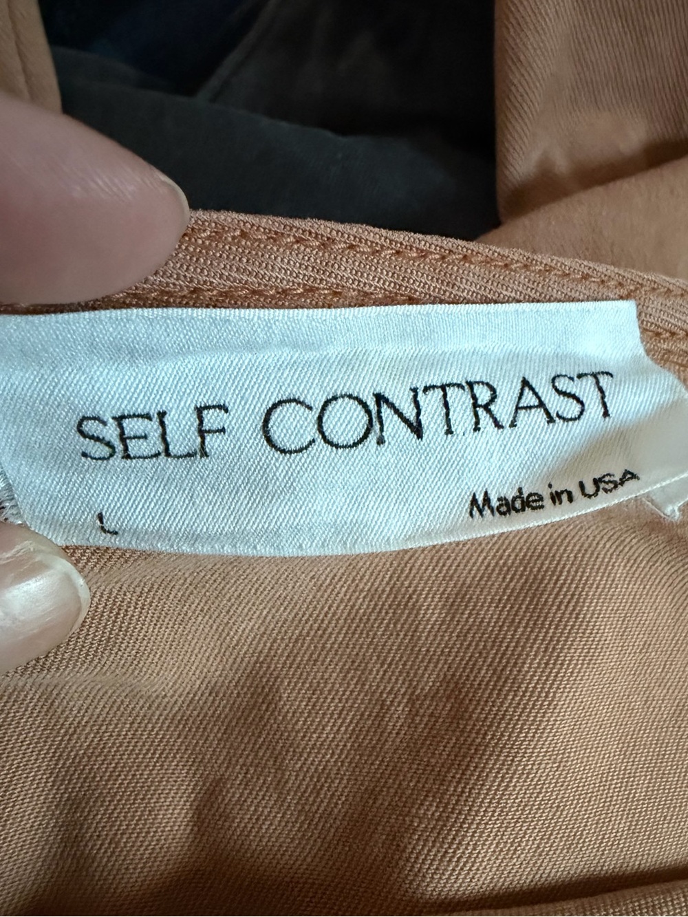 Anthropologie | SELF CONTRAST | Women's TAN Jumpsuit | Large - Picture 5 of 5